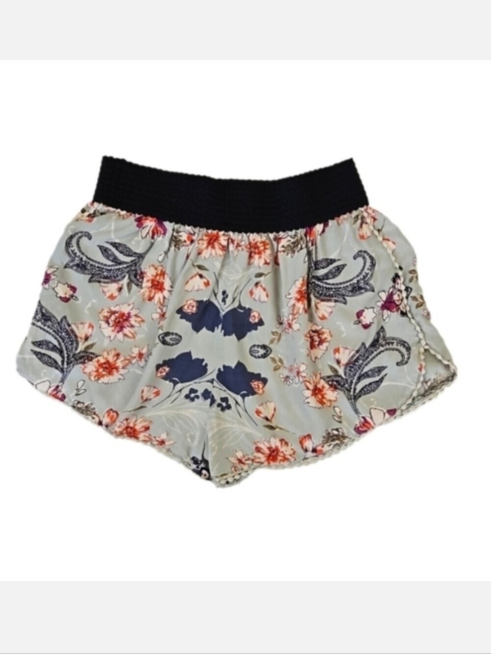Super Soft Shorts Bohemian Loungewear Pom-Pom Trim, Women's S, by Gypsy Love